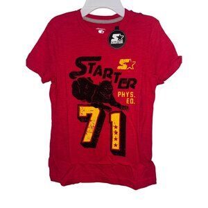 Starter Red Graphic Tee Phys. Ed 71 Design Boys Size L